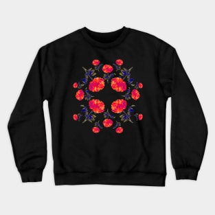 Aesthetic Floral Pattern Crewneck Sweatshirt